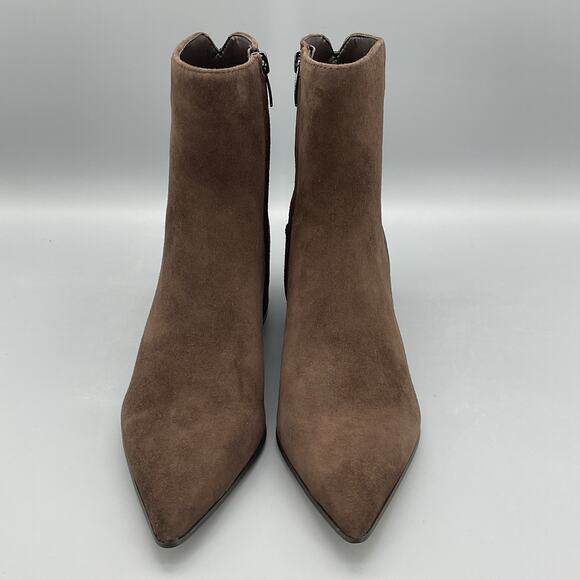 NEW Nine West Women Maribu Pointy Toe Dress Ankle Boot Brown Size 7M - Picture 3 of 10